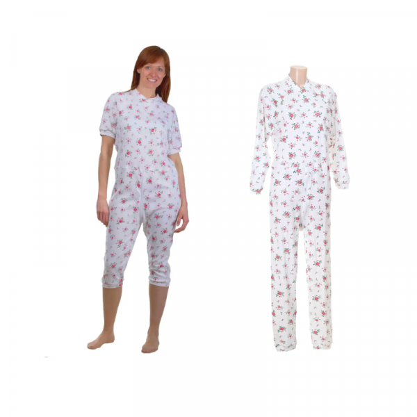 Grenouillère adulte coton fleuri | Unisexe